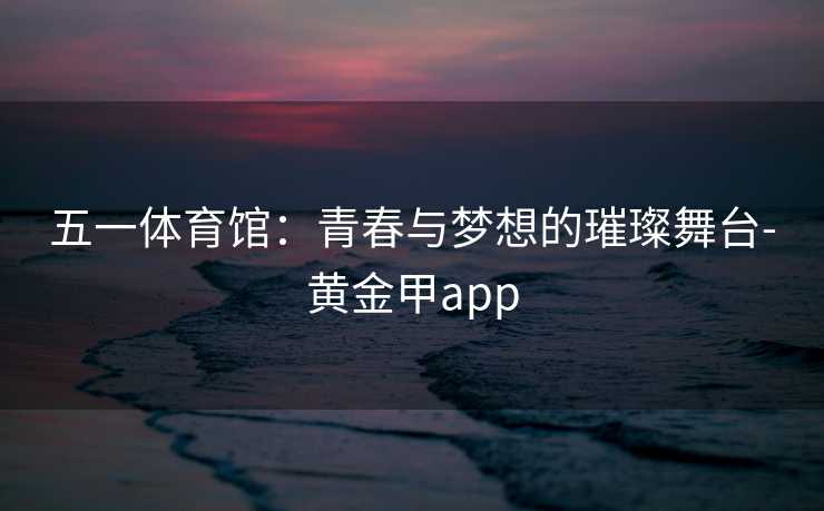 五一体育馆：青春与梦想的璀璨舞台-黄金甲app
