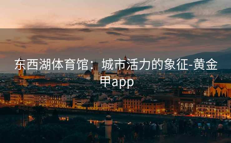 东西湖体育馆：城市活力的象征-黄金甲app