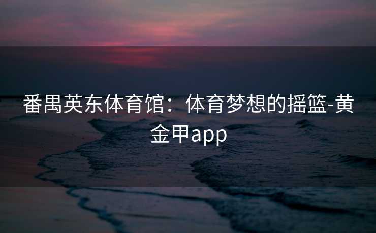 番禺英东体育馆：体育梦想的摇篮-黄金甲app