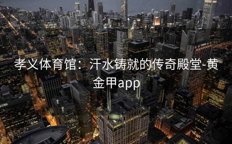 孝义体育馆：汗水铸就的传奇殿堂-黄金甲app