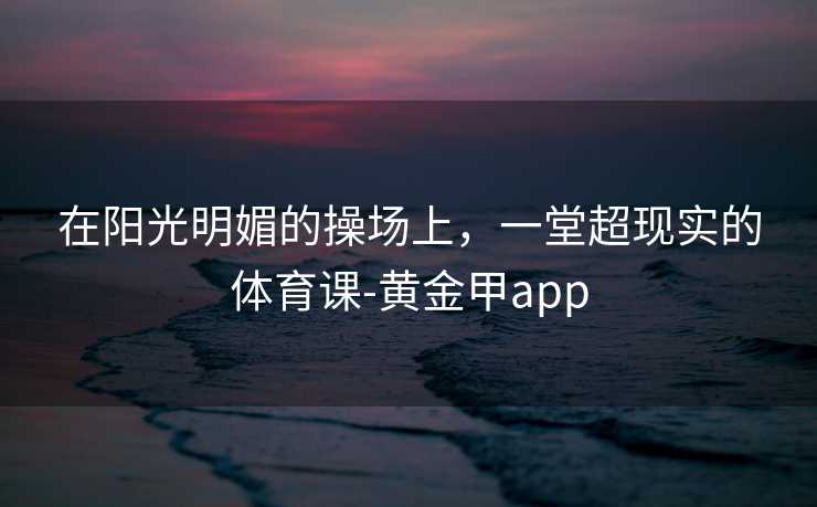 在阳光明媚的操场上，一堂超现实的体育课-黄金甲app