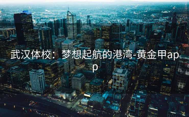 武汉体校：梦想起航的港湾-黄金甲app