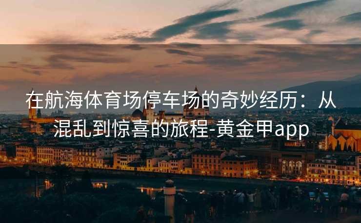 在航海体育场停车场的奇妙经历：从混乱到惊喜的旅程-黄金甲app