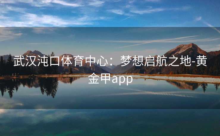 武汉沌口体育中心：梦想启航之地-黄金甲app