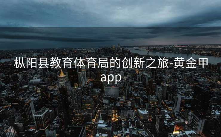 枞阳县教育体育局的创新之旅-黄金甲app