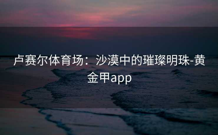 卢赛尔体育场：沙漠中的璀璨明珠-黄金甲app
