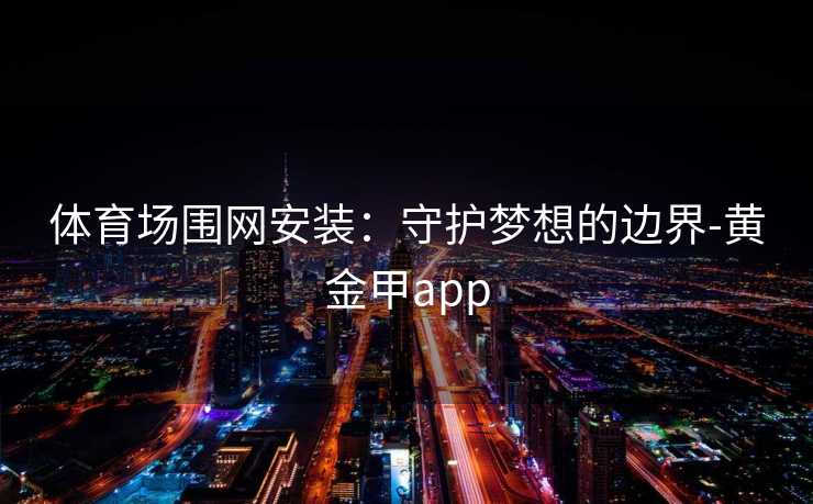 体育场围网安装：守护梦想的边界-黄金甲app