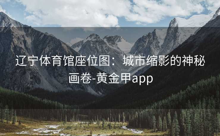 辽宁体育馆座位图:城市缩影的神秘画卷-黄金甲app 辽宁体育馆座位图:城市缩影的神秘画卷-黄金甲app