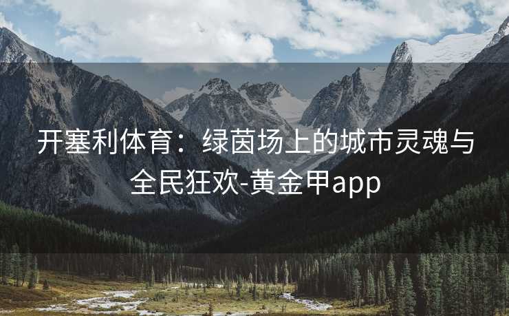 开塞利体育:绿茵场上的城市灵魂与全民狂欢-黄金甲app 开塞利体育:绿茵场上的城市灵魂与全民狂欢-黄金甲app