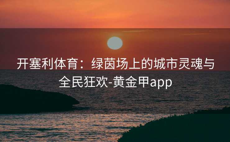 开塞利体育:绿茵场上的城市灵魂与全民狂欢-黄金甲app 开塞利体育:绿茵场上的城市灵魂与全民狂欢-黄金甲app