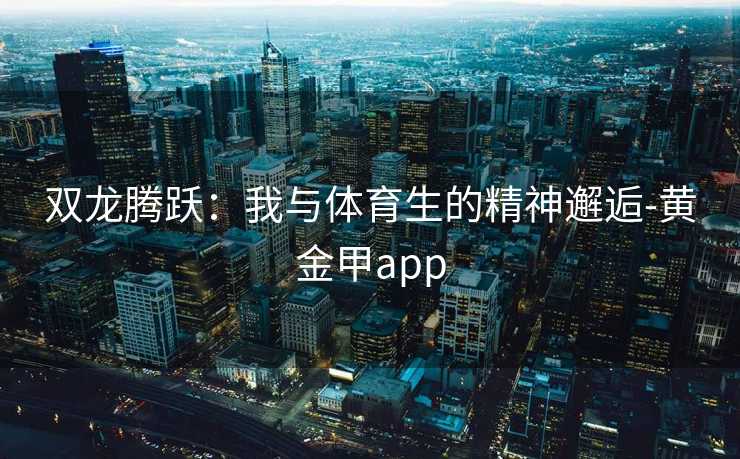 双龙腾跃：我与体育生的精神邂逅-黄金甲app