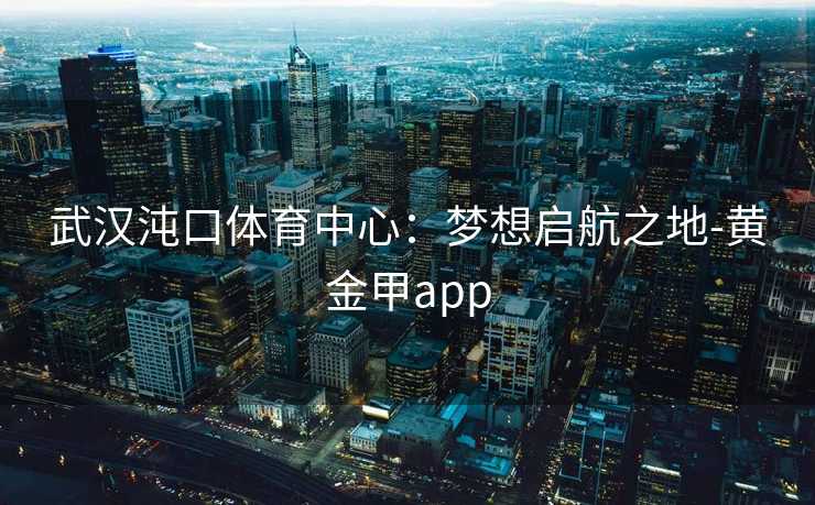 武汉沌口体育中心:梦想启航之地-黄金甲app 武汉沌口体育中心:梦想启航之地-黄金甲app