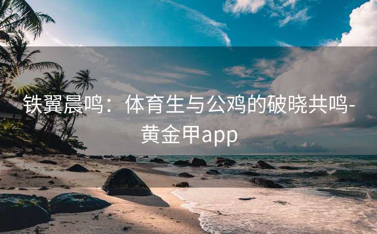 铁翼晨鸣：体育生与公鸡的破晓共鸣-黄金甲app