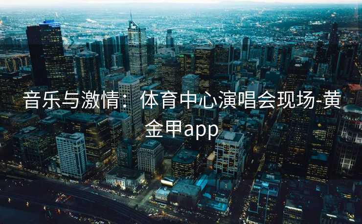 音乐与激情:体育中心演唱会现场-黄金甲app 音乐与激情:体育中心演唱会现场-黄金甲app