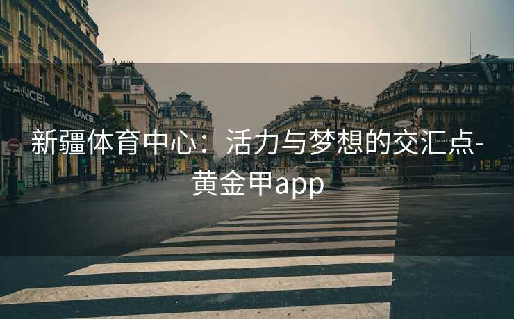 新疆体育中心:活力与梦想的交汇点-黄金甲app 新疆体育中心:活力与梦想的交汇点-黄金甲app