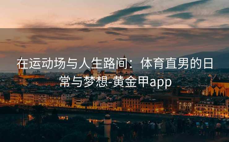 在运动场与人生路间：体育直男的日常与梦想-黄金甲app