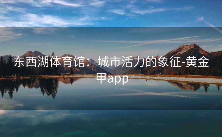 东西湖体育馆：城市活力的象征-黄金甲app
